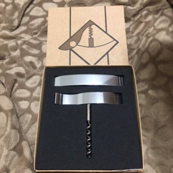 NEW Stainless Steel Cork Screw and Bottle Opener Set  Unique Design  GREAT GIFT - Picture 1 of 10